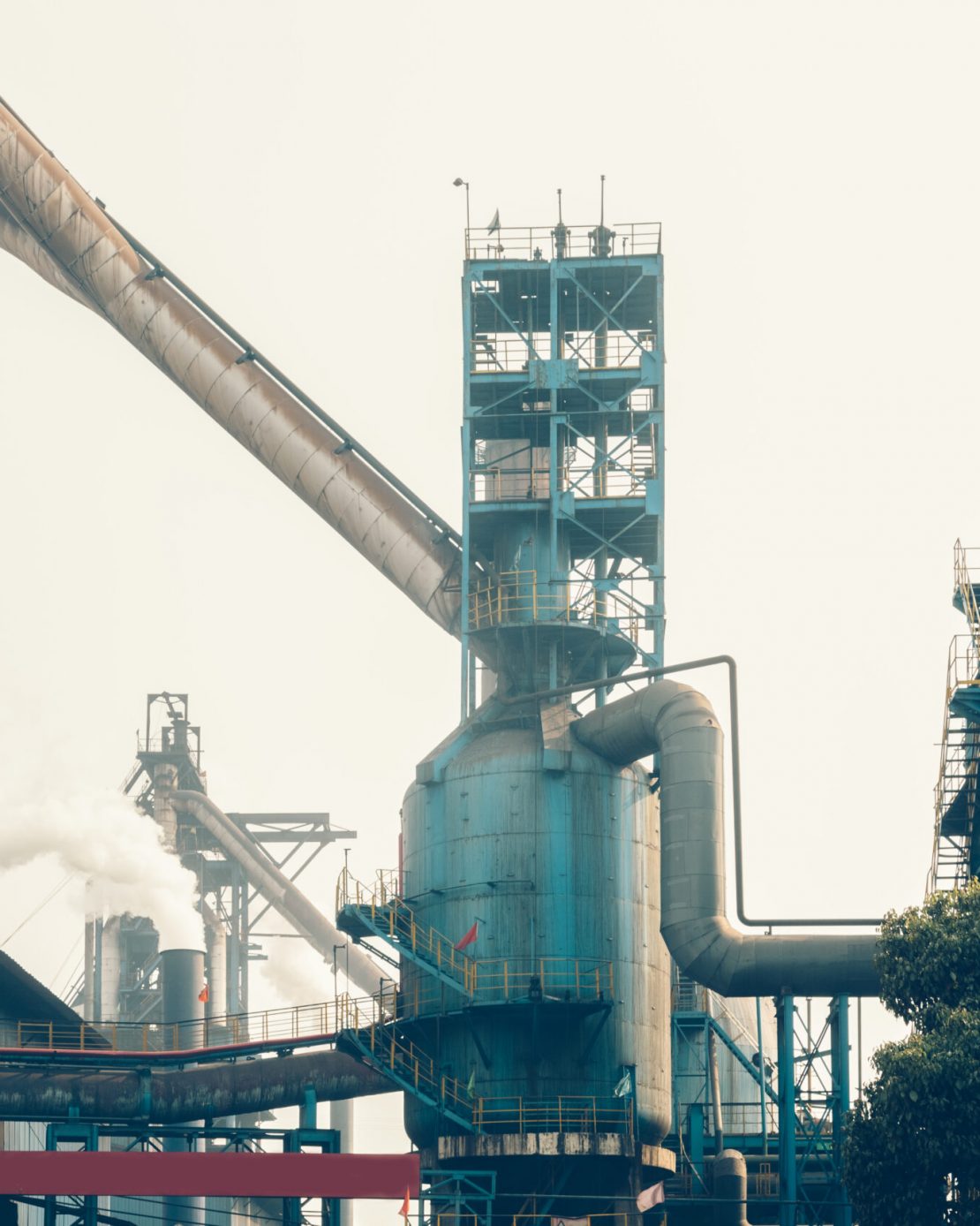 interior view of a steel factory,steel industry in city of China.